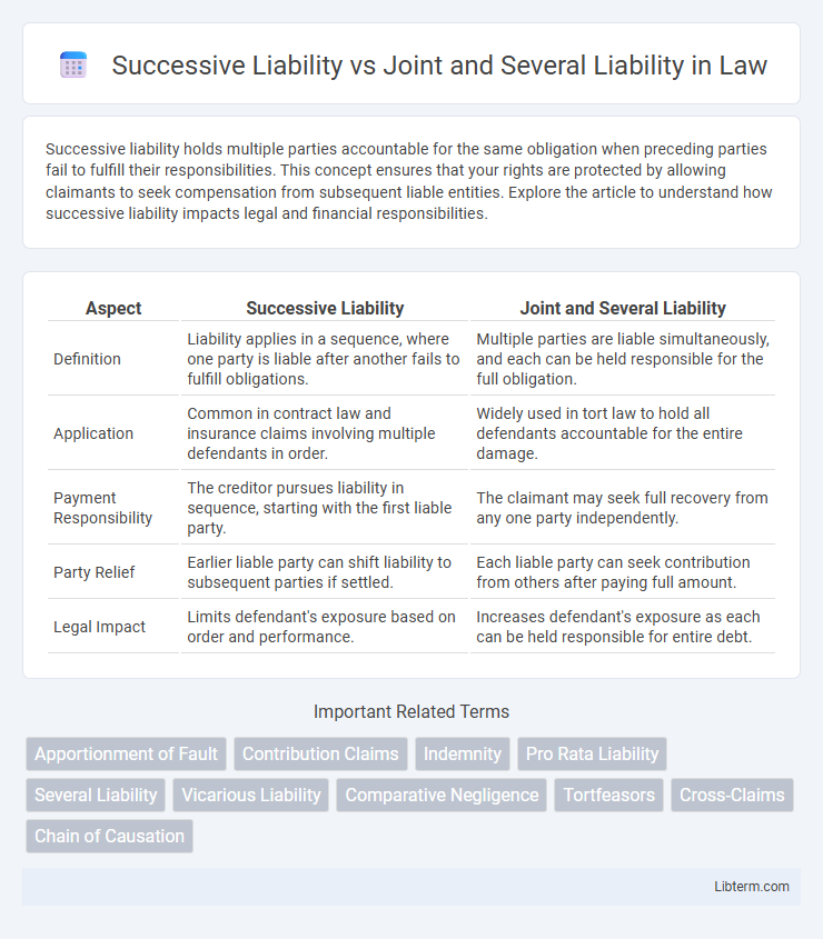 Joint and Several Liability vs Successive Liability in Law - What is The Difference?