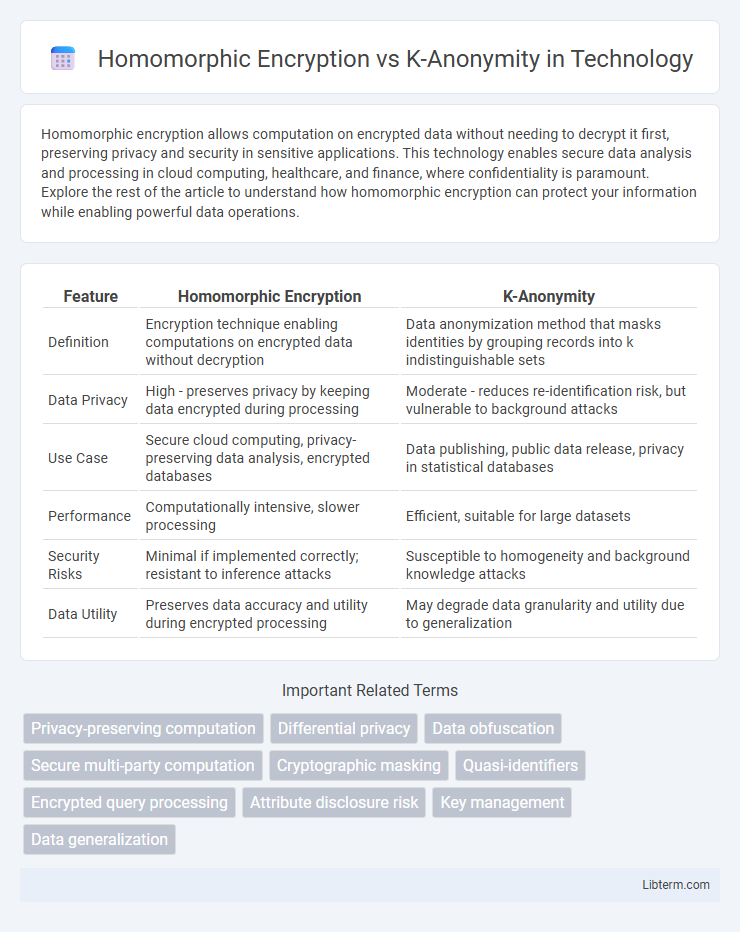 K-Anonymity vs Homomorphic Encryption in Technology - What is The Difference?