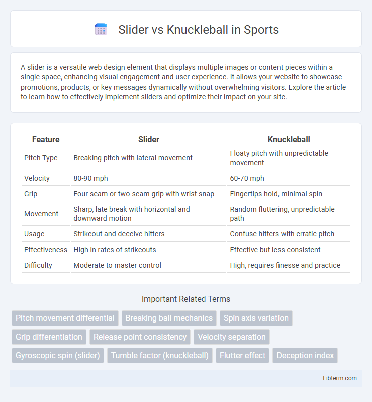 Knuckleball vs Slider in Sports - What is The Difference?