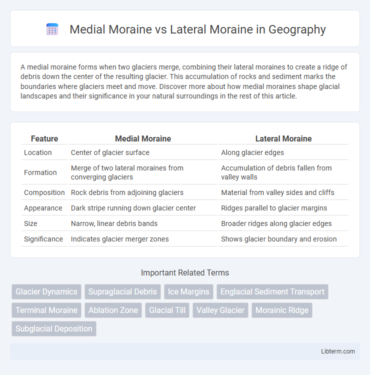 Lateral Moraine vs Medial Moraine in Geography - What is The Difference?