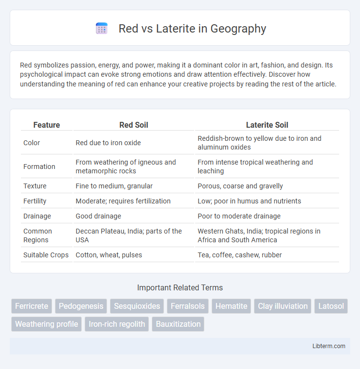 Laterite vs Red in Geography - What is The Difference?