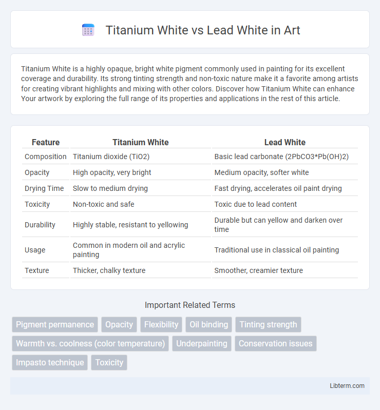 Lead White vs Titanium White in Art - What is The Difference?