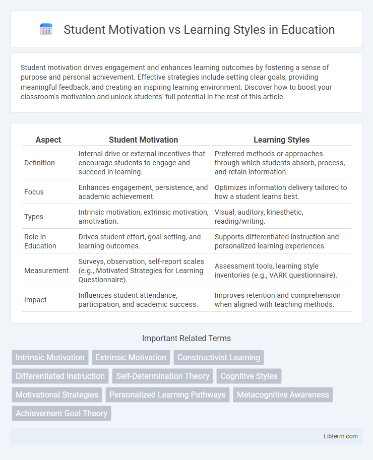 Learning Styles vs Student Motivation in Education - What is The Difference?