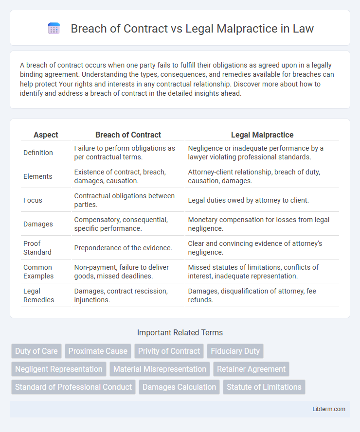 Legal Malpractice vs Breach of Contract in Law - What is The Difference?
