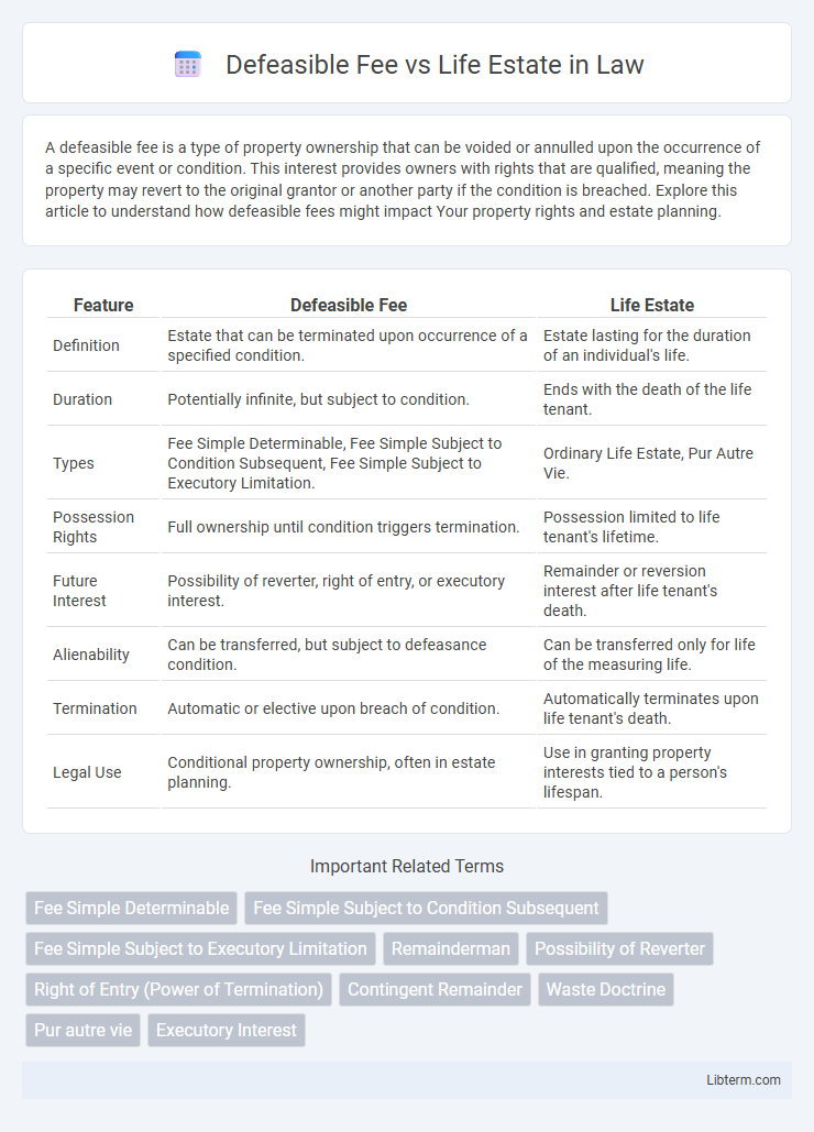 Life Estate vs Defeasible Fee in Law - What is The Difference?