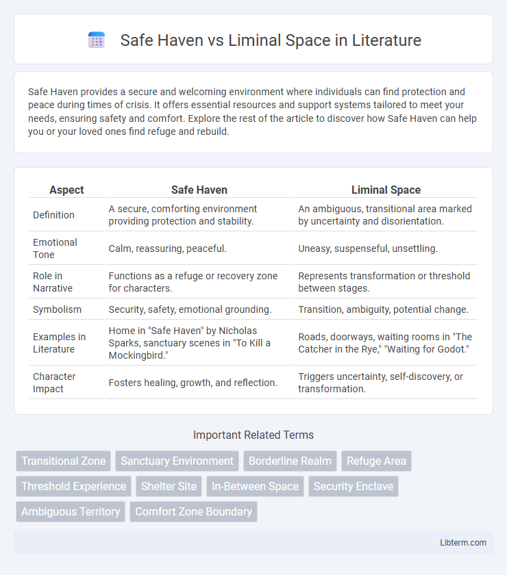 Liminal Space vs Safe Haven in Literature - What is The Difference?