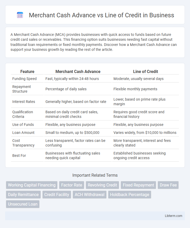 Line of Credit vs Merchant Cash Advance in Business - What is The Difference?