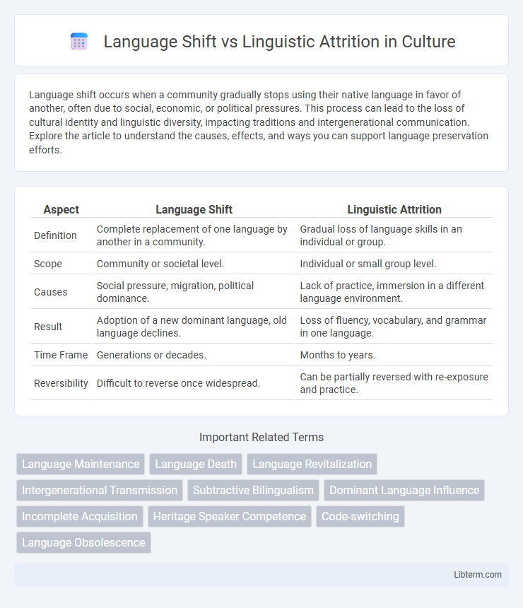 Linguistic Attrition vs Language Shift in Culture - What is The Difference?