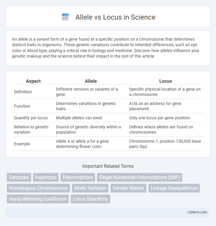 Locus vs Allele in Science - What is The Difference?