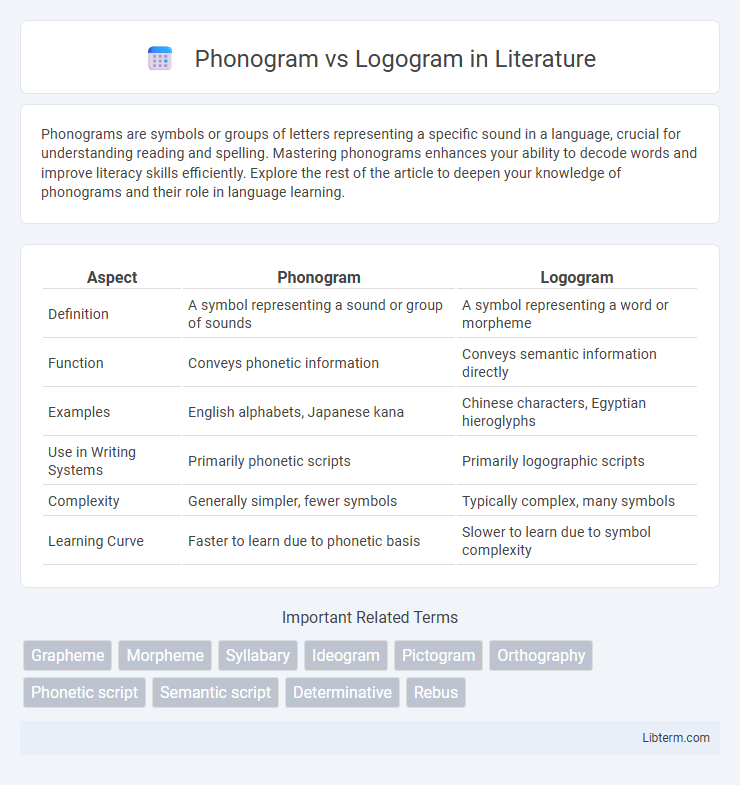 Logogram vs Phonogram in Literature - What is The Difference?