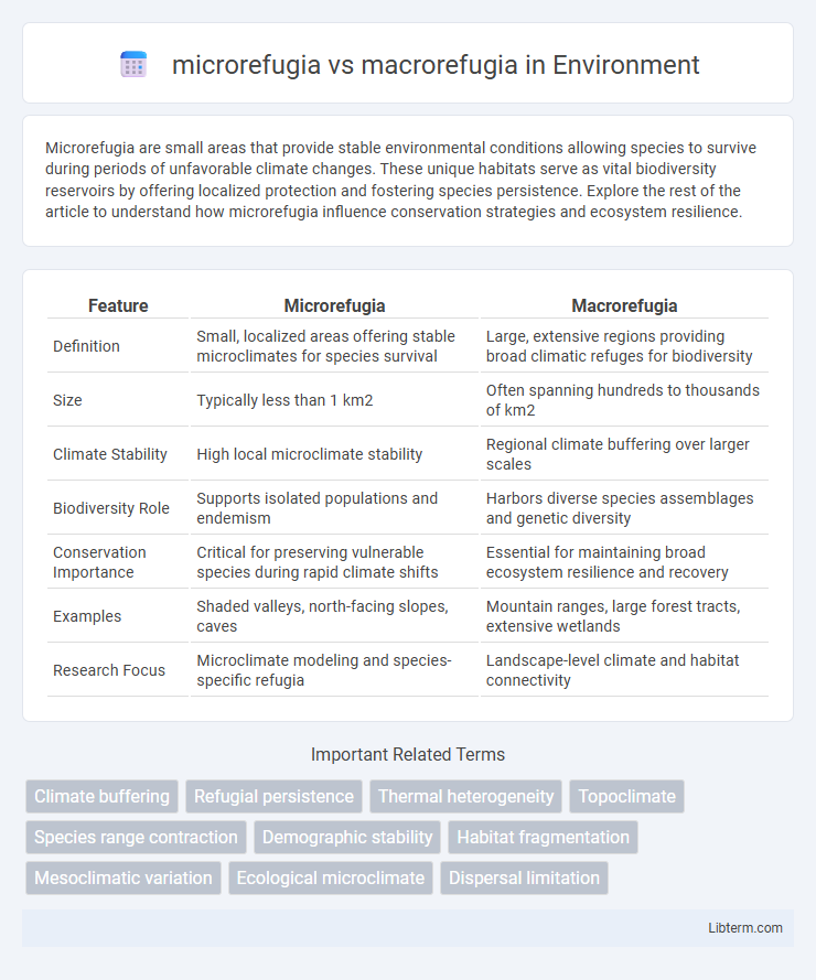 macrorefugia vs microrefugia in Environment - What is The Difference?