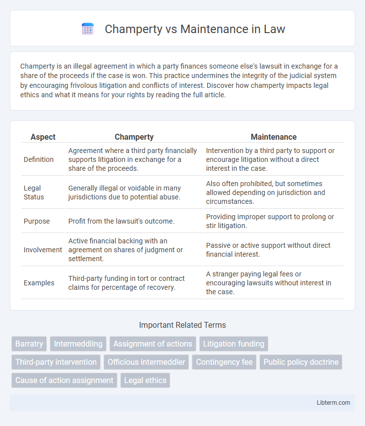 Maintenance vs Champerty in Law - What is The Difference?