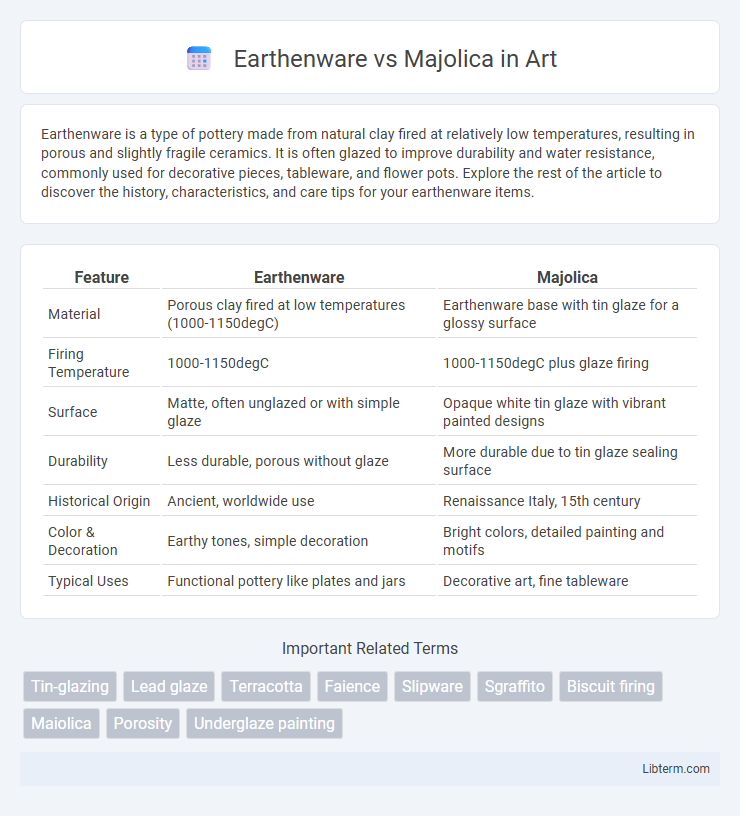 Majolica vs Earthenware in Art - What is The Difference?