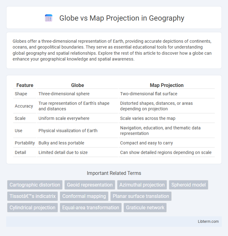 Map Projection vs Globe in Geography - What is The Difference?