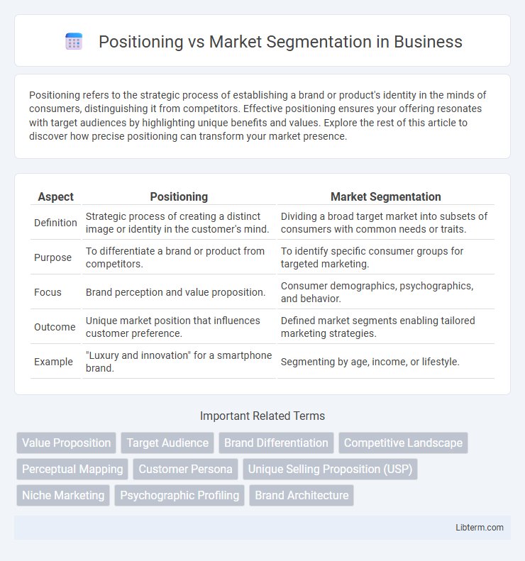 Market Segmentation vs Positioning in Business - What is The Difference?