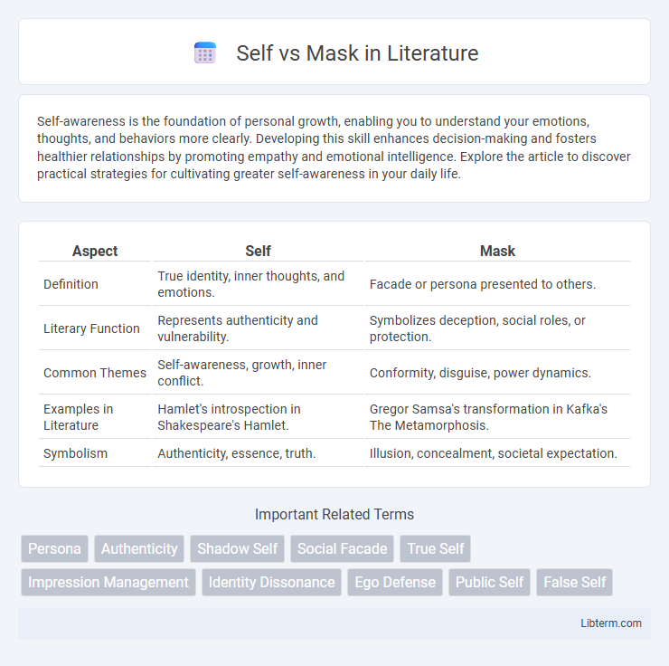Mask vs Self in Literature - What is The Difference?