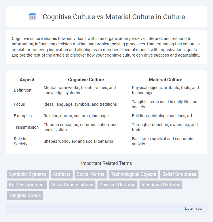 Material Culture vs Cognitive Culture in Culture - What is The Difference?