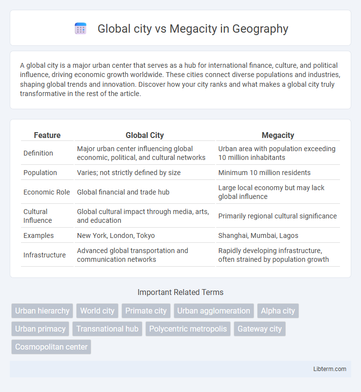 Megacity vs Global city in Geography - What is The Difference?