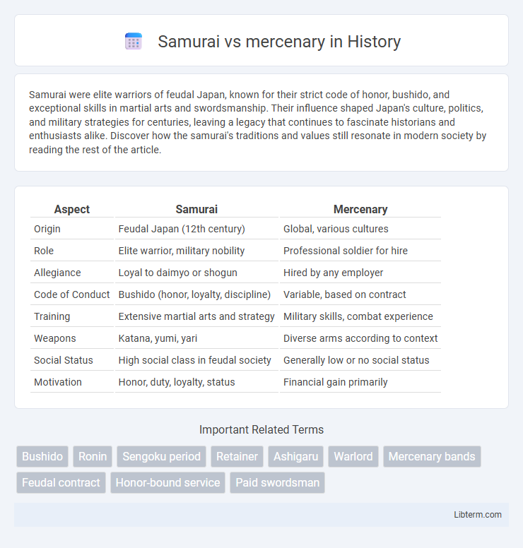 mercenary vs Samurai in History - What is The Difference?