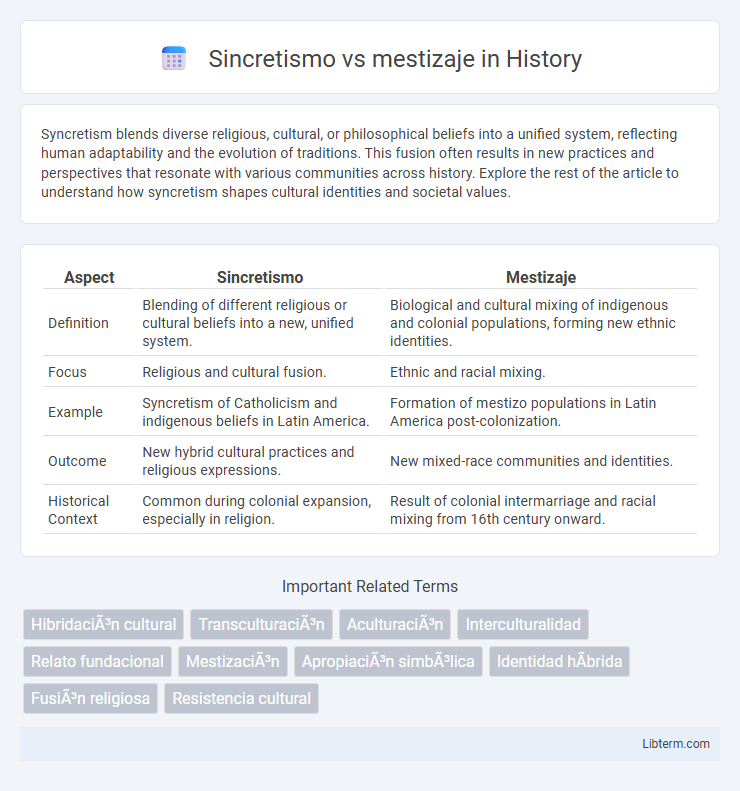 mestizaje vs Sincretismo in History - What is The Difference?