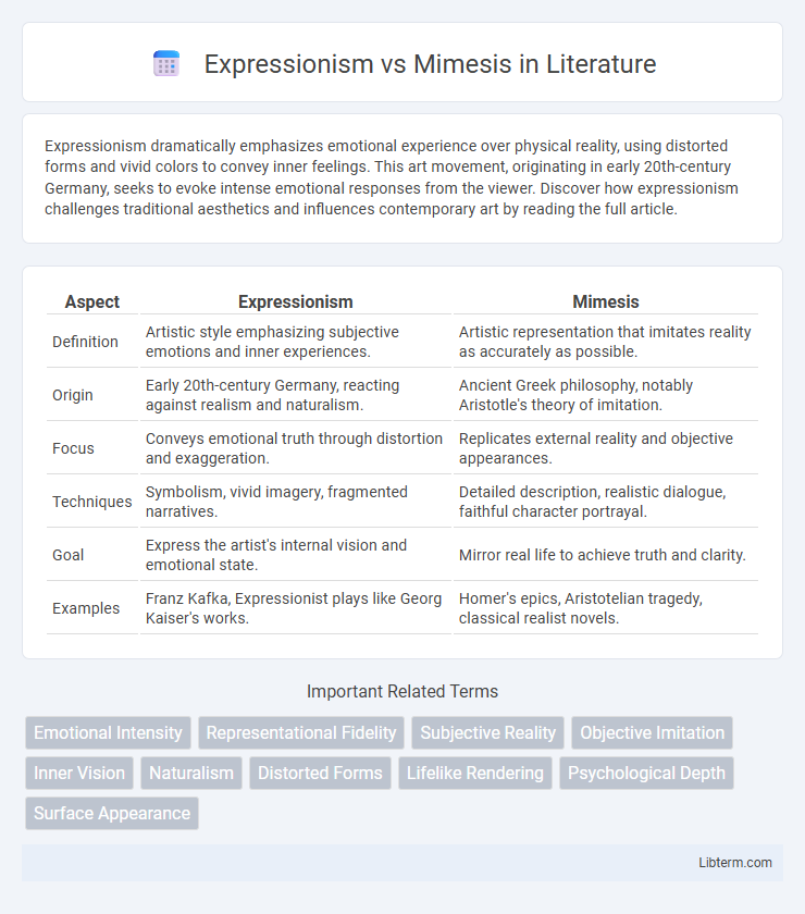 Mimesis vs Expressionism in Literature - What is The Difference?