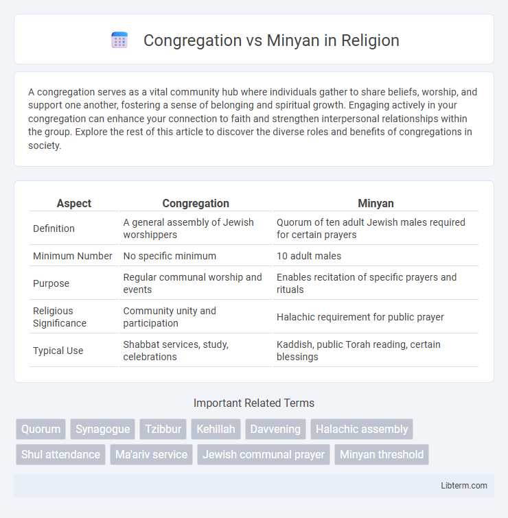 Minyan vs Congregation in Religion - What is The Difference?