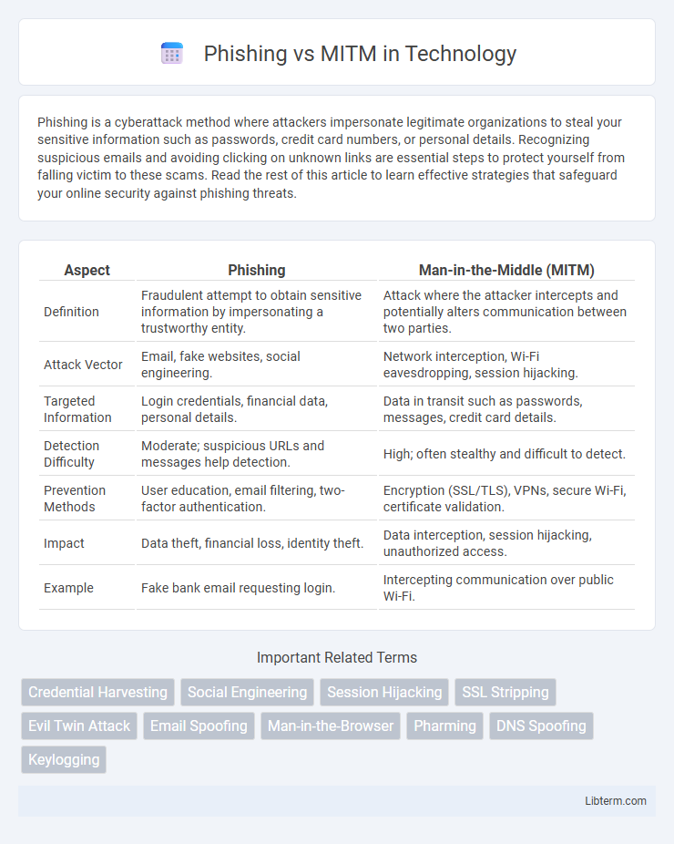 MITM vs Phishing in Technology - What is The Difference?