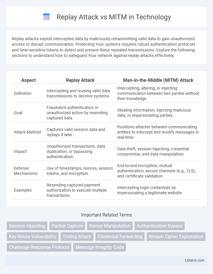 MITM vs Replay Attack in Technology - What is The Difference?
