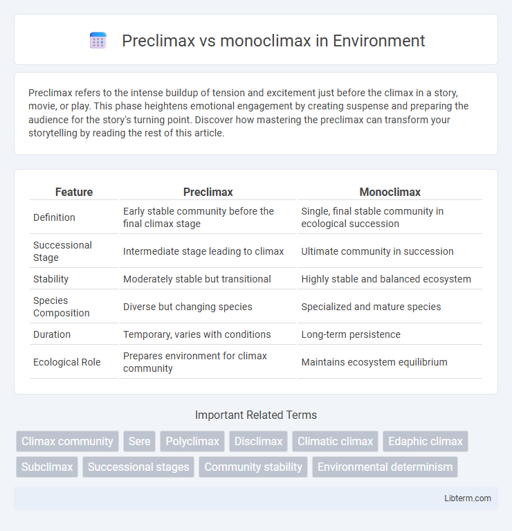 monoclimax vs Preclimax in Environment - What is The Difference?