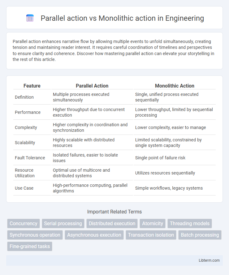 Monolithic action vs Parallel action in Engineering - What is The Difference?