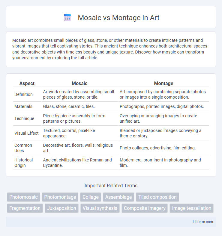 Montage vs Mosaic in Art - What is The Difference?