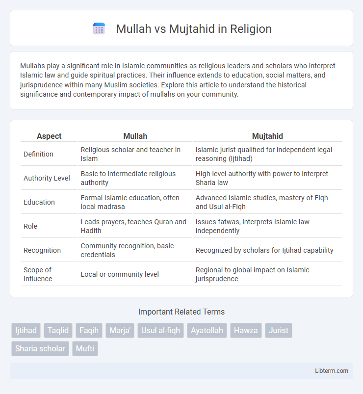 Mujtahid vs Mullah in Religion - What is The Difference?