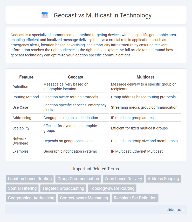 Multicast vs Geocast in Technology - What is The Difference?