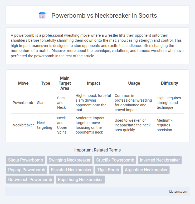 Neckbreaker vs Powerbomb in Sports - What is The Difference?