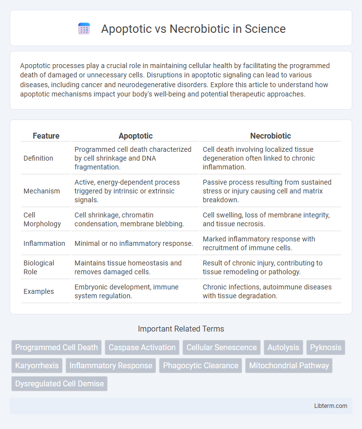 Necrobiotic vs Apoptotic in Science - What is The Difference?