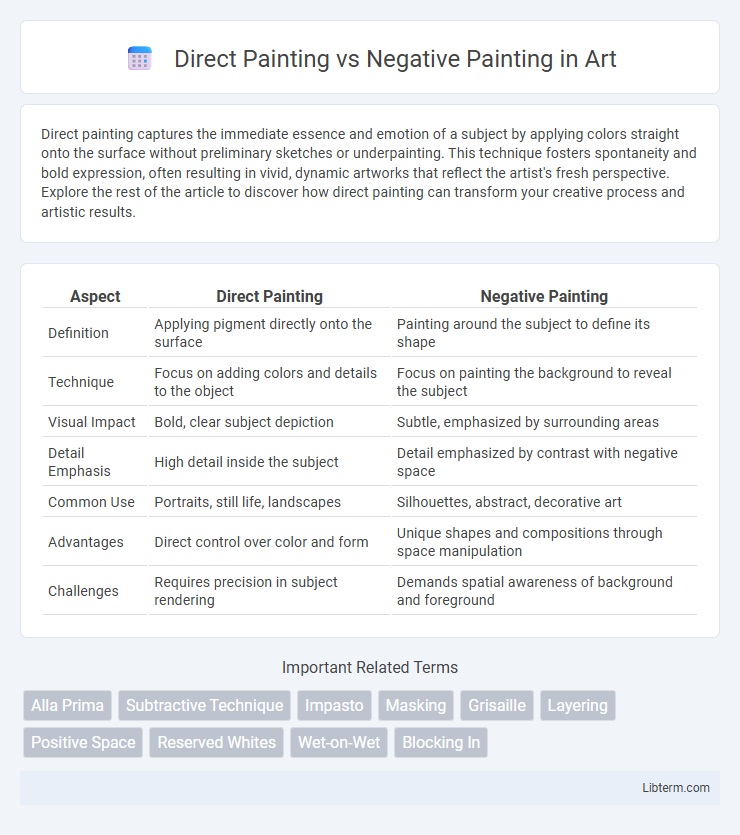 Negative Painting vs Direct Painting in Art - What is The Difference?