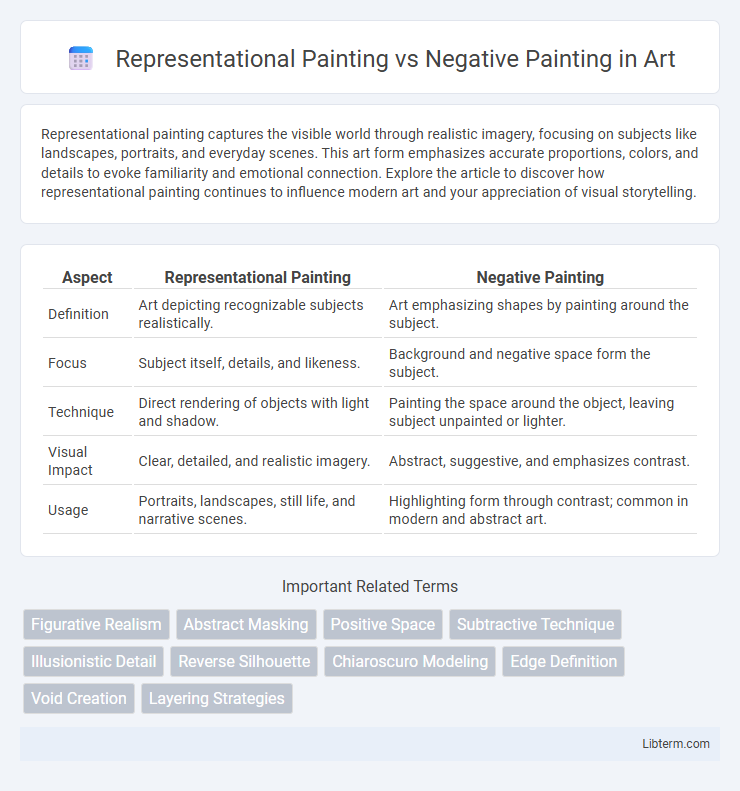 Negative Painting vs Representational Painting in Art - What is The Difference?