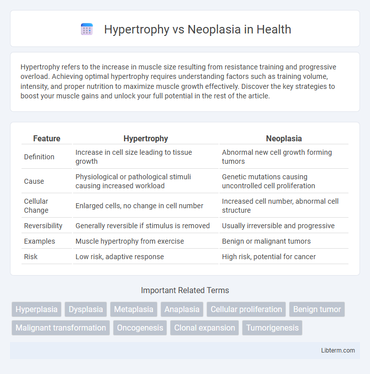 Neoplasia vs Hypertrophy in Health - What is The Difference?