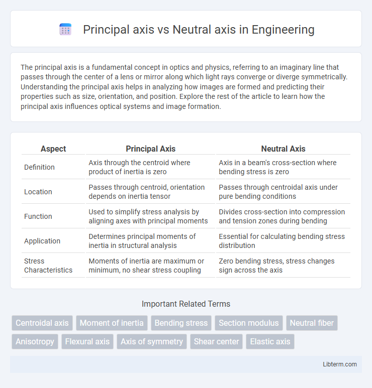 Neutral axis vs Principal axis in Engineering - What is The Difference?