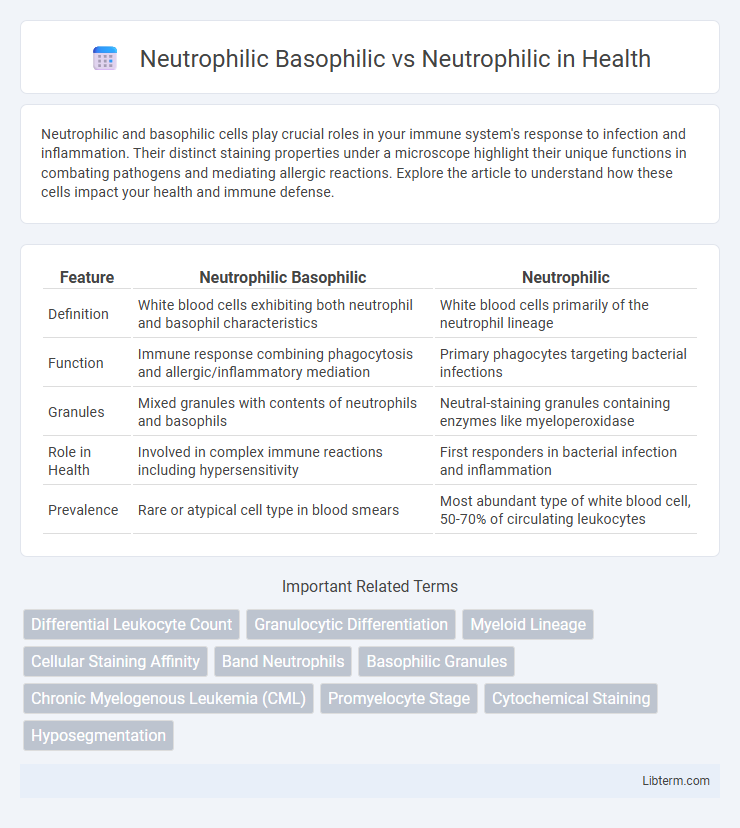 Neutrophilic vs Neutrophilic Basophilic in Health - What is The Difference?