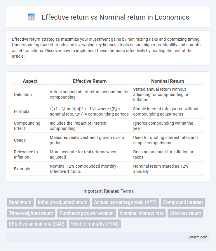 Nominal return vs Effective return in Economics - What is The Difference?