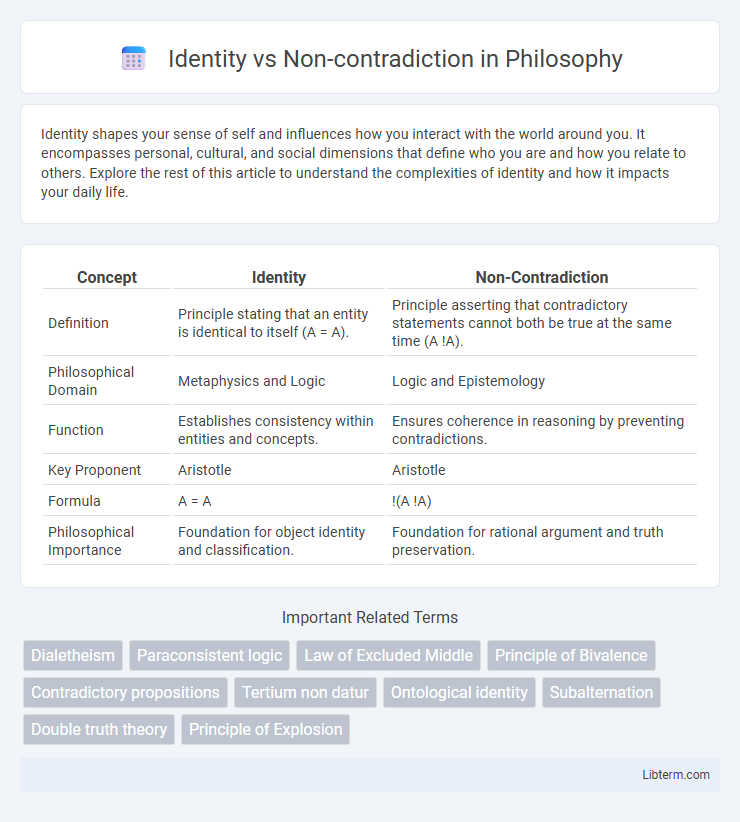 Non-contradiction vs Identity in Philosophy - What is The Difference?