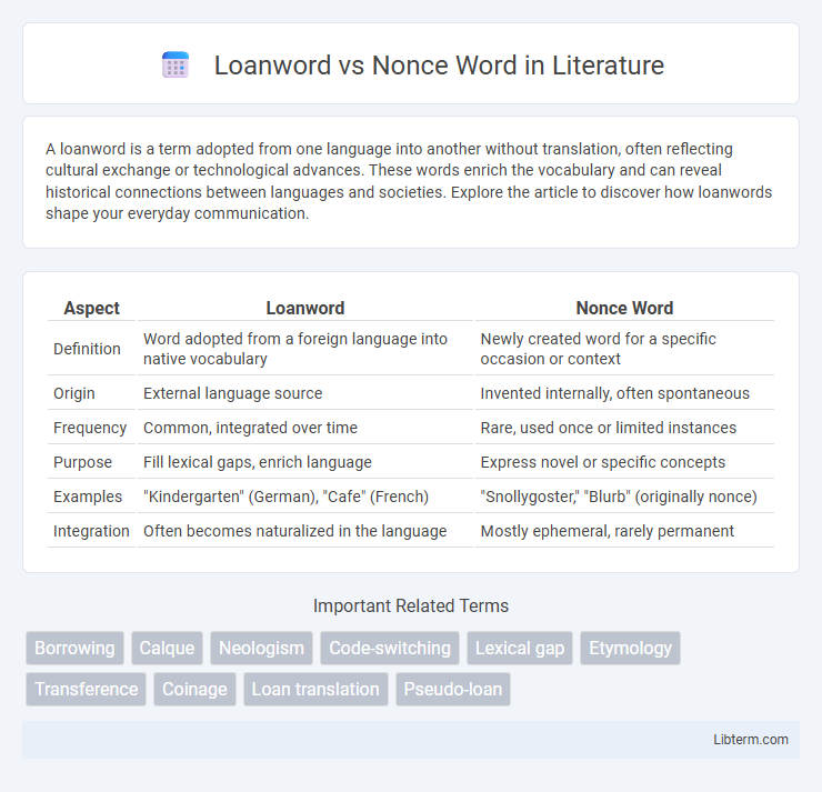 Nonce Word vs Loanword in Literature - What is The Difference?