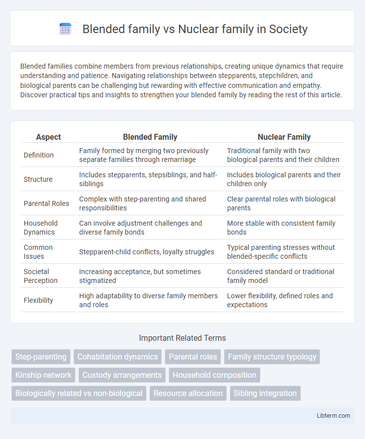 Nuclear family vs Blended family in Society - What is The Difference?