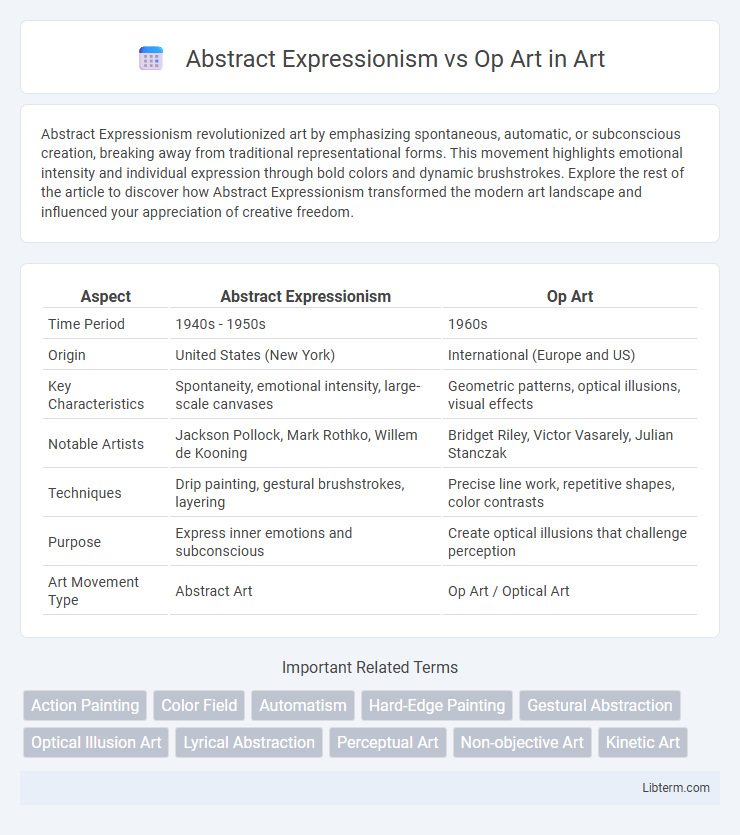 Op Art vs Abstract Expressionism in Art - What is The Difference?