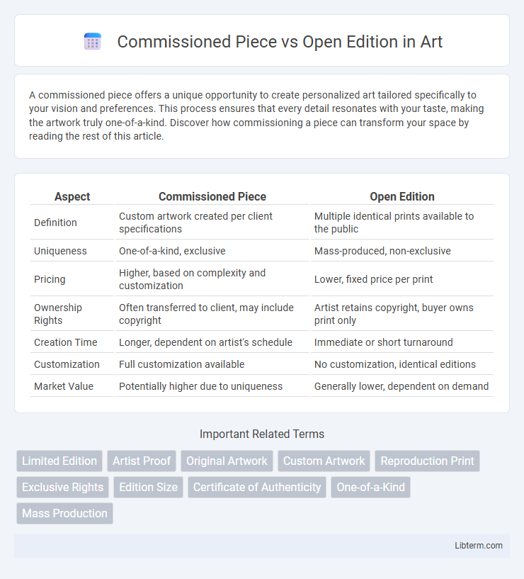 Open Edition vs Commissioned Piece in Art - What is The Difference?