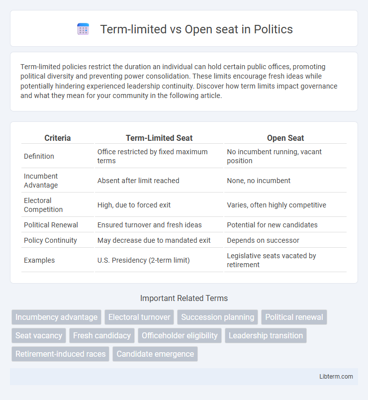 Open seat vs Term-limited in Politics - What is The Difference?