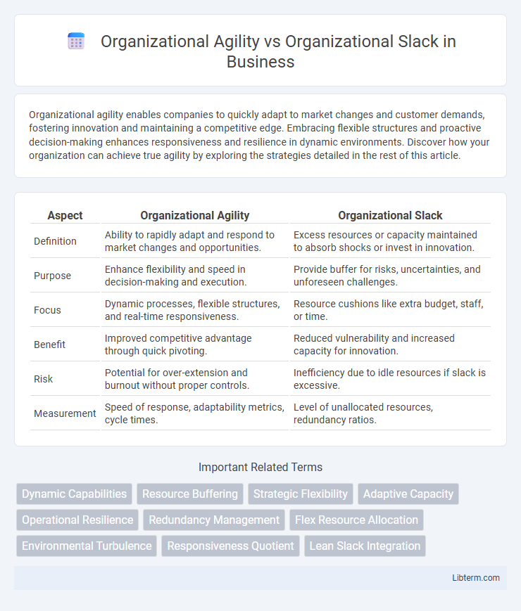 Organizational Slack vs Organizational Agility in Business - What is The Difference?