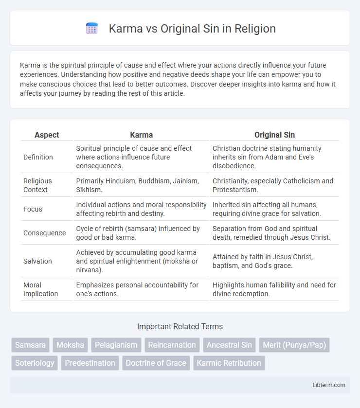 Original Sin vs Karma in Religion - What is The Difference?