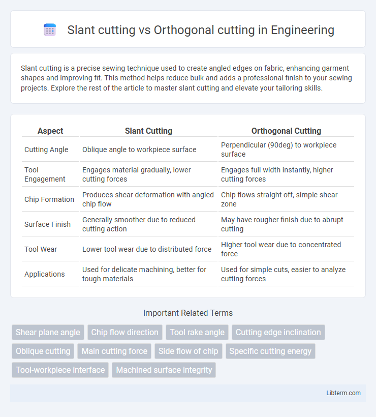Orthogonal cutting vs Slant cutting in Engineering - What is The Difference?